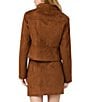 French Connection Laney Suede Collared Long Sleeve Tailored Jacket - Image 2