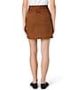 French Connection Laney Suede Patch Pocket Button Front A-Line Mini Skirt - Image 2