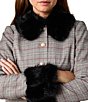 French Connection Leonie Tartan Plaid Faux Fur Collared Long Sleeve Button Front Coordinating Jacket - Image 4