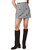 French Connection Matteo Plaid Suiting Double Breasted High Rise Mini Skirt - Image 1