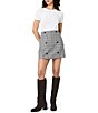 French Connection Matteo Plaid Suiting Double Breasted High Rise Mini Skirt - Image 3