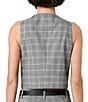 French Connection Matteo Plaid Suiting Round Neck Sleeveless Double Breasted Coordinating Top - Image 2
