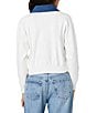 French Connection Maxime Knit Contrast Collared Long Sleeve Sweater - Image 2