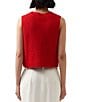 French Connection Mozart Crew Neck Sleeveless Pullover Vest Top, Color:Mars Red - Image 2