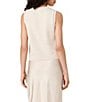 French Connection Mozart Round Neck Sleeveless Pointelle Border Top - Image 2