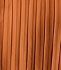 Color:Honey Bronze - Image 3 - Regi Pleated V-Neck Long Sleeve Cut-Out Dress