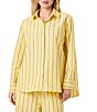 French Connection Rhodes Poplin Nico Stripe Point Collar Long Sleeve Button Front Shirt - Image 1