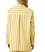 French Connection Rhodes Poplin Nico Stripe Point Collar Long Sleeve Button Front Shirt - Image 2