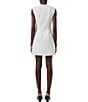 Color:Simmer White - Image 2 - Ruth Whisper Square Neck Sleeveless Mini Dress