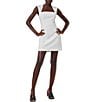 French Connection Ruth Whisper Square Neck Sleeveless Mini Dress - Image 4