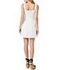 French Connection Sateen Square Neck Sleeveless Front Flare A-Line Mini Dress - Image 2