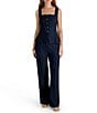 French Connection Square Neck Sleeveless Button Front Coordinating Twill Top - Image 3
