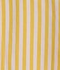 Color:Banana/Linen - Image 5 - Striped Poplin Button Front Long Sleeve Shirt