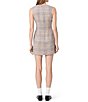 French Connection Sutton Plaid Print Crew Neck Sleeveless A-Line Mini Dress - Image 2
