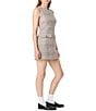 French Connection Sutton Plaid Print Crew Neck Sleeveless A-Line Mini Dress - Image 3