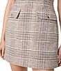 French Connection Sutton Plaid Print Crew Neck Sleeveless A-Line Mini Dress - Image 4
