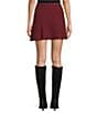 French Connection Vhari Ribbed Knit Mini Coordinating Skirt, Color:Cabernet - Image 2