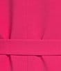 Color:Raspberry - Image 5 - Whisper Belted Lapel Collar Long Sleeve Blazer