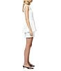 French Connection Whisper Square Neck Sleeveless Peplum Mini Dress, Color:Summer White - Image 3