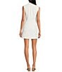 French Connection Whisper V-Neck Collar Sleeveless Mini Tux Dress, Color:Summer White - Image 2