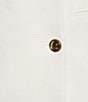 French Connection Whisper V-Neck Collar Sleeveless Mini Tux Dress, Color:Summer White - Image 3