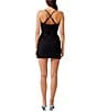 Color:Blackout - Image 2 - Whisper X-Over V Neck Sleeveless Mini Dress