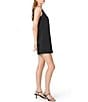French Connection York Satin Square Neck Sleeveless A-line Mini Dress - Image 3