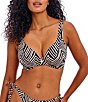 Freya Fiji Falls Sweetheart Neck High Apex Underwire Swim Top, Color:Black - Image 1