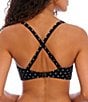 Freya Jewel Cove Dotted Print Scoop Neck Underwire Extended Bra Size Bralette Swim Top - Image 4