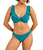 Freya Jewel Cove Solid Moderate Coverage Bikini Hipster Swim Bottom - Image 3