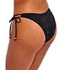 Freya Nomad Nights High Apex Crochet Plunge Neck Bra Size Underwire Bra Swim Top & High Leg Hipster Side Tie Swim Bottom - Image 3