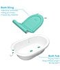 Color:White/Teal - Image 2 - 4-In-1 Grow-With-Me Bathtub