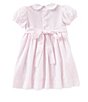 Color:Pink/White - Image 2 - Little Girls 2T-4T Floral Printed Smocked Dress