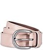 Frye 1.18#double; Contrast Stitch Leather Belt - Image 1