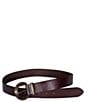 Frye 1.4#double; Genuine Leather Engraved Buckle Belt - Image 2