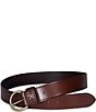Frye 1.5#double; Woven Keeper Leather Belt, Color:Tan - Image 2