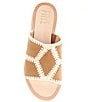 Color:Almond - Image 5 - Ava Suede Crochet Slide Sandals