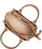 Frye Beige Joy Satchel Bag, Color:Beige - Image 3