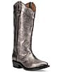 Color:Metallic Dark Pewter - Image 1 - Billy Daisy Pull-On Leather Western Boots