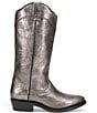 Color:Metallic Dark Pewter - Image 2 - Billy Daisy Pull-On Leather Western Boots