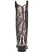 Color:Metallic Dark Pewter - Image 3 - Billy Daisy Pull-On Leather Western Boots
