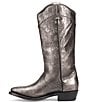 Color:Metallic Dark Pewter - Image 4 - Billy Daisy Pull-On Leather Western Boots