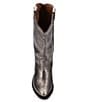 Color:Metallic Dark Pewter - Image 6 - Billy Daisy Pull-On Leather Western Boots