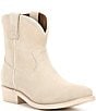 Color:Ivory - Image 1 - Billy Suede Western Booties