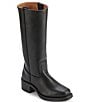 Color:Black - Image 1 - Campus Tall Leather Riding Boots
