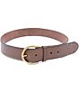 Color:Brown - Image 2 - 1.5#double; Campus Leather Classic Belt