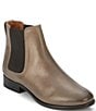 Color:Grey - Image 1 - Carly Chelsea Leather Booties