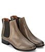 Color:Grey - Image 5 - Carly Chelsea Leather Booties