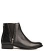 Color:Black - Image 2 - Carly Zip Chelsea Leather Booties