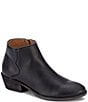 Color:Black - Image 1 - Carson Piping Leather Booties